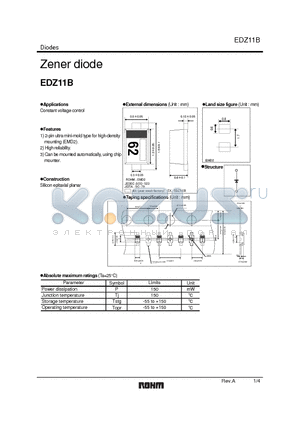 EDZ22B datasheet - Zener diode