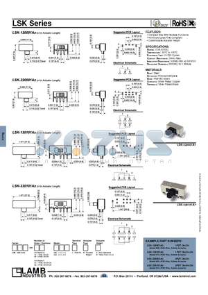 LSK-220001A7 datasheet - LSK Series