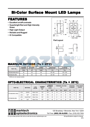 MTSM635KM-URUG datasheet - Marktech 1210 Bi−Color SMT LEDs