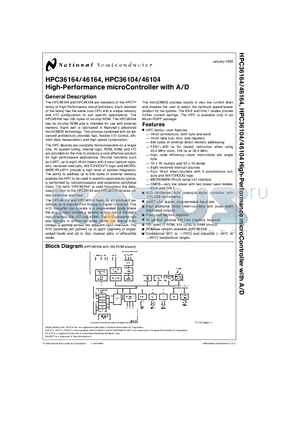 HPC-DEV-SUNDB datasheet - High-Performance microController with A/D