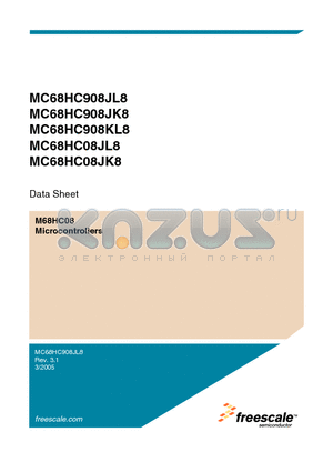 MC68HC908JK8 datasheet - Microcontrollers