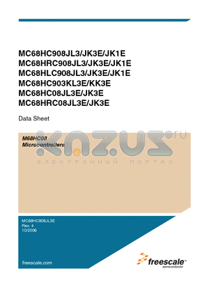 MC68HC908JK1E datasheet - Microcontrollers