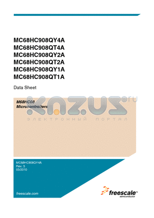 MC68HC908QT1A datasheet - M68HC08 Microcontrollers