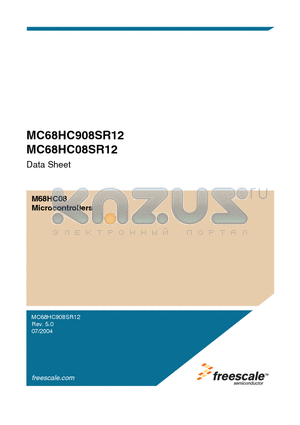 MC68HC908SR12MFA datasheet - M68HC08 Microcontrollers