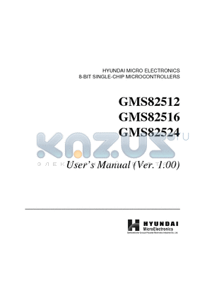 GMS82516Q datasheet - 8-BIT SINGLE-CHIP MICROCONTROLLERS