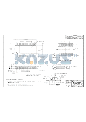 MKT-MXA28A datasheet - MOLDED TSSOP JEDEC