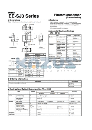 EE-SJ3-C datasheet - Photomicrosensor (Transmissive)