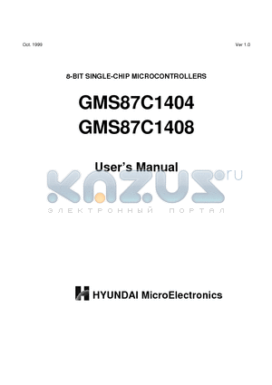 GMS87C1408 datasheet - 8-BIT SINGLE-CHIP MICROCONTROLLERS