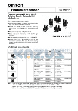 EE-SX471 datasheet - Photomicrosensor