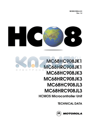 MC68RHC908JK1 datasheet - MC68HC908JK1
