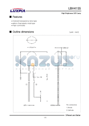 LBH4155 datasheet - High Brightness LED Lamp