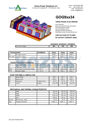 GOG96034 datasheet - THREE PHASE AC-DC BRIDGE