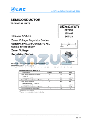 LBZX84C27LT1 datasheet - SEMICONDUCTOR, Zener Voltage Regulator Diodes