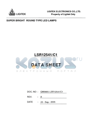 LSR12541-C1 datasheet - SUPER BRIGHT ROUND TYPE LED LAMPS