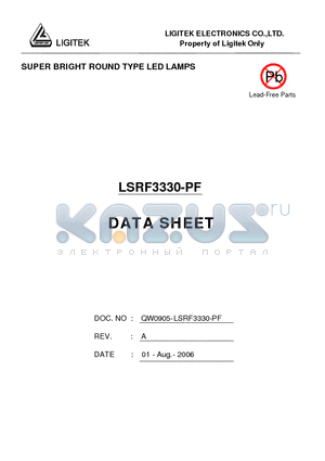 LSRF3330-PF datasheet - SUPER BRIGHT ROUND TYPE LED LAMPS