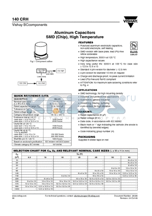 MAL214097101E3 datasheet - Aluminum Capacitors SMD (Chip), High Temperature