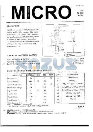 ML308 datasheet - PIN PHOTO DIODE