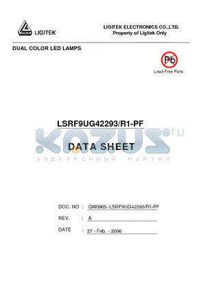 LSRF9UG42293/R1-PF datasheet - DUAL COLOR LED LAMPS