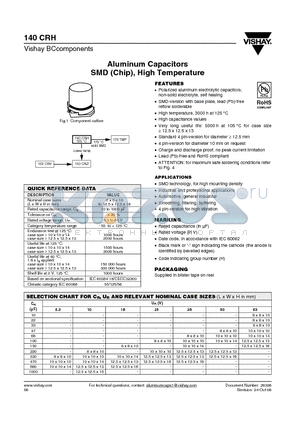 MAL214097502E3 datasheet - Aluminum Capacitors SMD (Chip), High Temperature