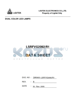 LSRFVG2092-R1 datasheet - DUAL COLOR LED LAMPS