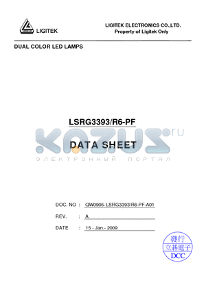 LSRG3393/R6-PF datasheet - DUAL COLOR LED LAMPS