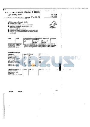 LSS259-BO datasheet - Light Emltting Diodes