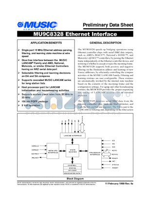 MU9C8328-RDC datasheet - Ethernet Interface