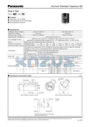 EETLD2D102EJ datasheet - Snap-in Type