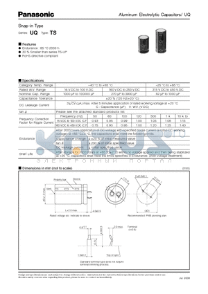 EETUQ1C123HJ datasheet - Snap-in Type