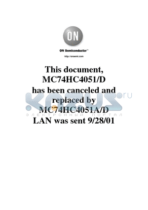 MC74HC4053 datasheet - High-Performance Silicon-Gate CMOS