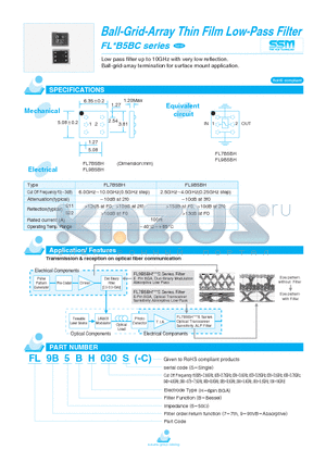 FL9B5BH028S-C datasheet - Ball-Grid-Array Thin Film Low-Pass Filter