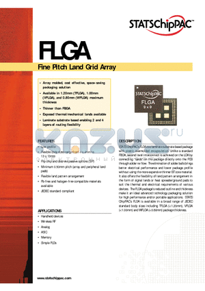 FLGA datasheet - Fine Pitch Land Grid Array