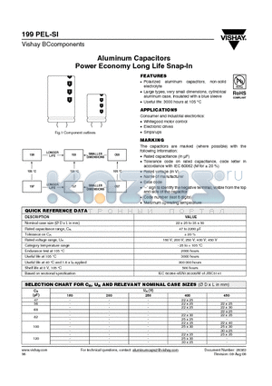 MAL219931122E3 datasheet - Aluminum Capacitors Power Economy Long Life Snap-In