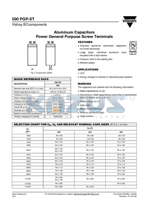 MAL250014122E3 datasheet - Aluminum Capacitors Power General Purpose Screw Terminals