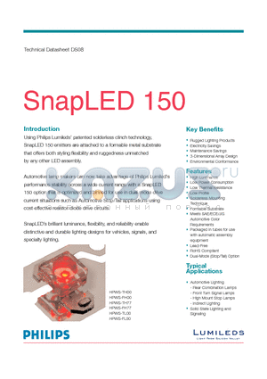 HPWS-FH77 datasheet - SnapLED 150