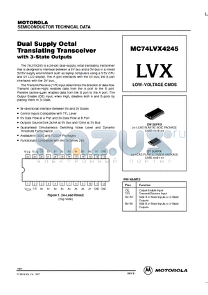 MC74LVX4245 datasheet - LOW-VOLTAGE CMOS