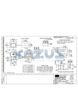 GRS-4013A datasheet - ROCKER SWITCH ASSEMBLY S.P./D.T.