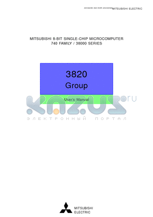 M38203M4-095FP datasheet - 8-BIT SINGLE-CHIP MICROCOMPUTER