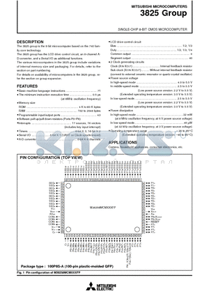 M38254M6-125FP datasheet - SINGLE-CHIP 8-BIT CMOS MICROCOMPUTER