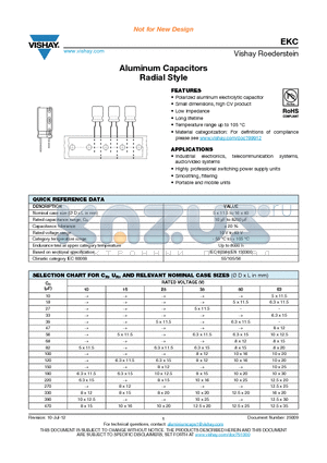 MALREKC00BF322C00F datasheet - Aluminum Capacitors Radial Style