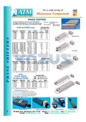 P2213 datasheet - PHASE SHIFTERS