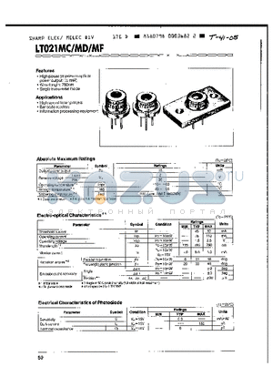 LT021MF datasheet - LT021 Series Characteristics Diagrams