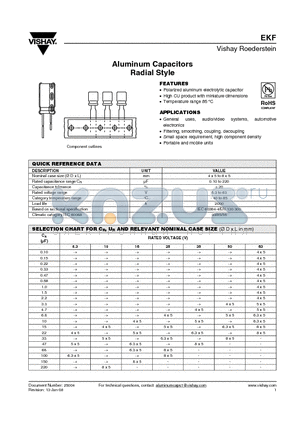 MALREKF00AP147J00K datasheet - Aluminum Capacitors Radial Style