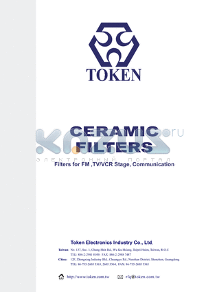 LT10.7MA20EP datasheet - Filters for FM ,TV/VCR Stage, Communication