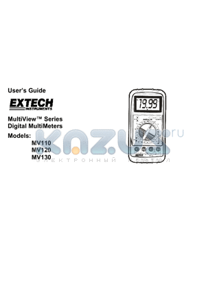 MV120 datasheet - Digital MultiMeters