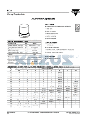 MALSECA00BD310DARK datasheet - Aluminum Capacitors