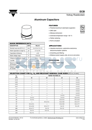 MALSECB00AG333EARK datasheet - Aluminum Capacitors