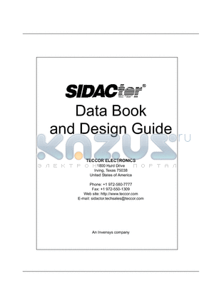 P2353Z datasheet - solid state crowbar devices