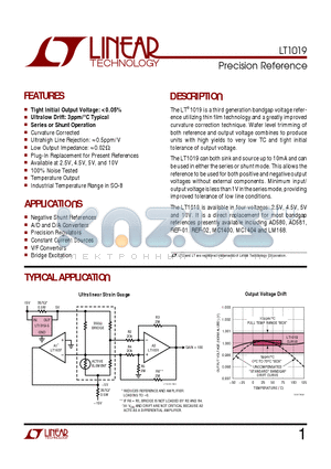 LT1019AIS8-5 datasheet - Precision Reference