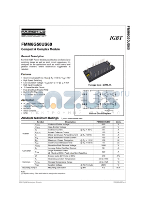 FMM6G50US60 datasheet - Compact & Complex Module
